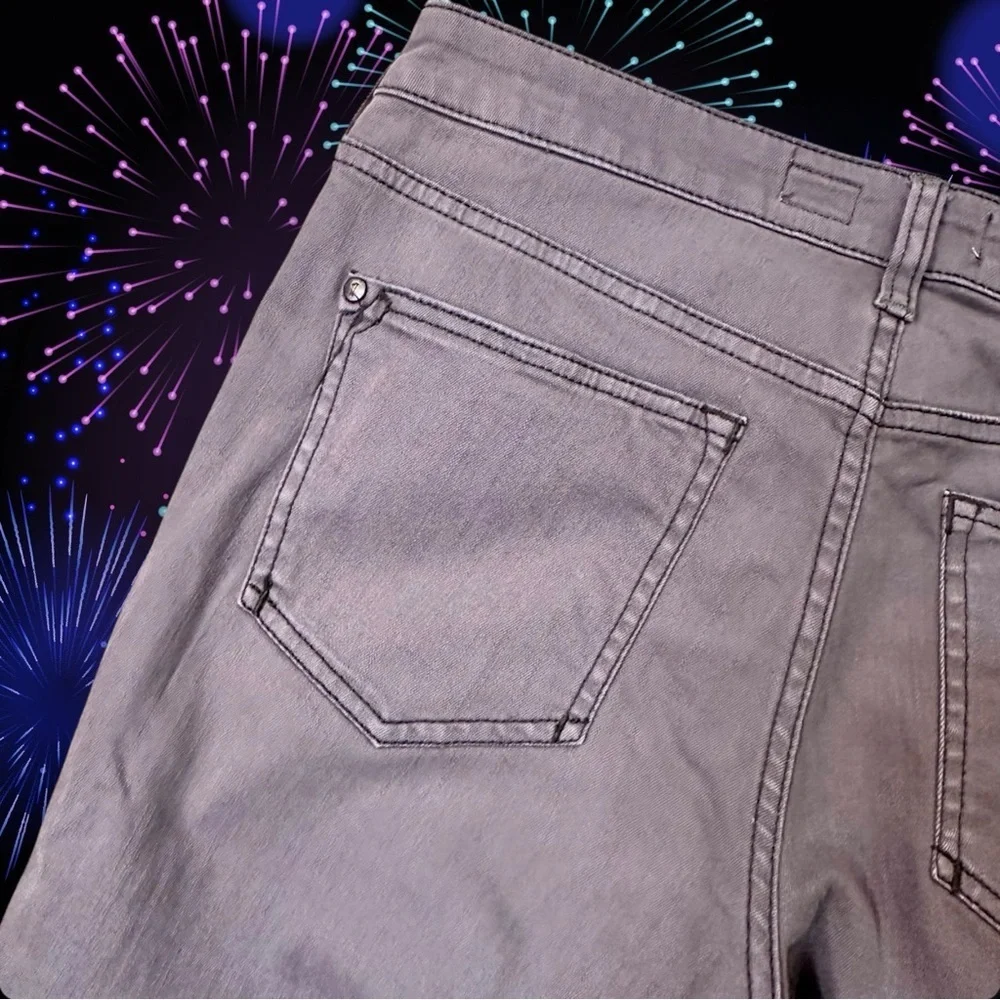 Pilcro and the Letterpress ‘Stet’ Cropped Side Slit Jeans in Gray Size 27